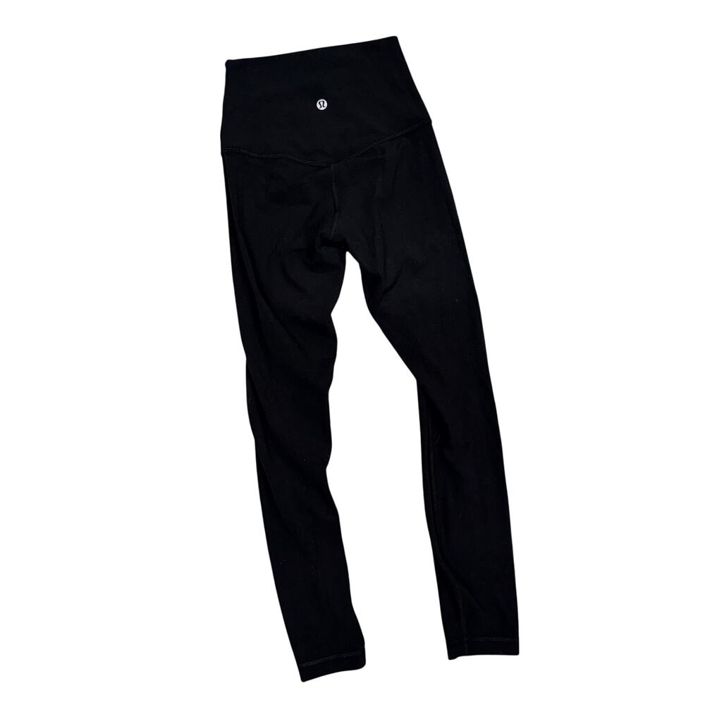 Lululemon Black Align Leggings Full Length 0 25 Inseam